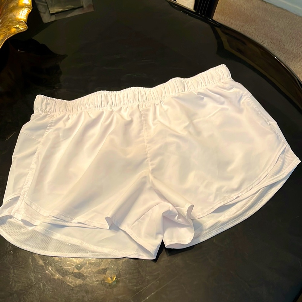 Athletic White Shorts